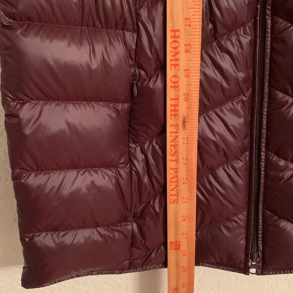 J. Jill Deep Red Puffer Outdoor Duck Down Full Zip Poco Women’s Vest Size L - Picture 4 of 11